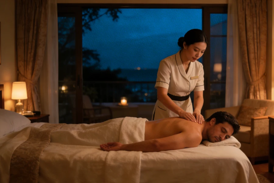 출장 후 호텔에서 이동 없이 받는 야간 출장안마
