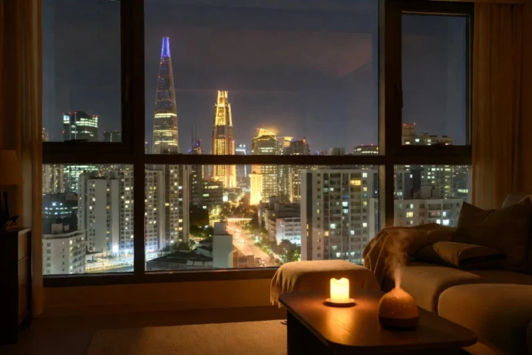 동작출장마사지 대학가 야간 휴식 분위기 이미지