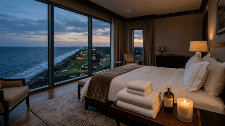 부산 제주도 골프 라운딩 지방 출장 피로 회복 호텔 마사지 세팅