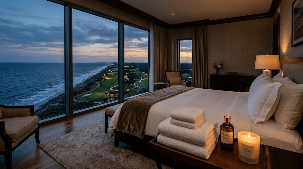 부산 제주도 골프 라운딩 지방 출장 피로 회복 호텔 마사지 세팅