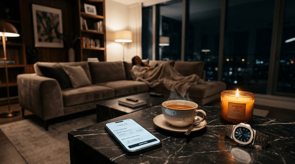 마포출장마사지 1인 가구 집에서 휴식하는 남성