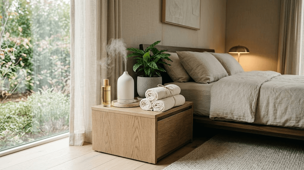 출장마사지 효과 스트레스 해소 및 웰니스 홈케어 분위기 세팅