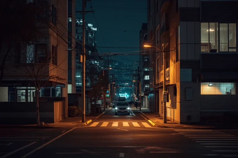 동작출장마사지 대학가 야간 휴식 분위기 이미지